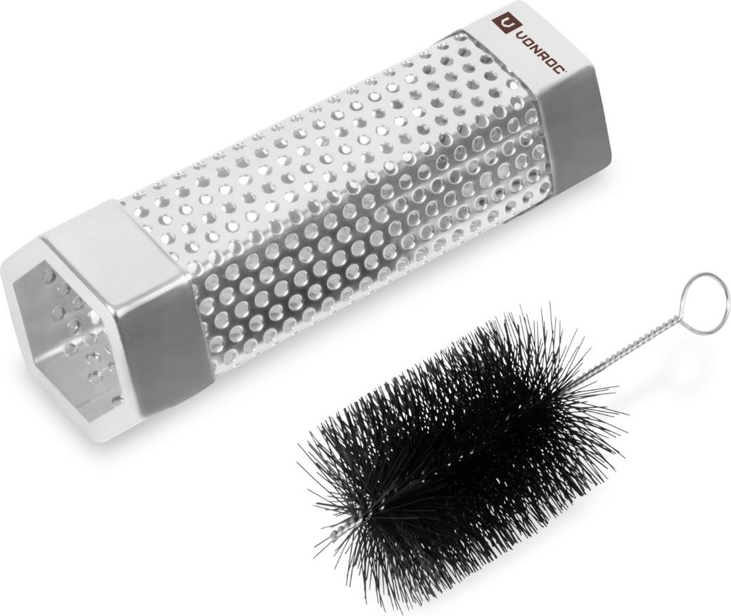 Grill-Räucherrohr – Edelstahl – Inkl. Reinigungsbürste
