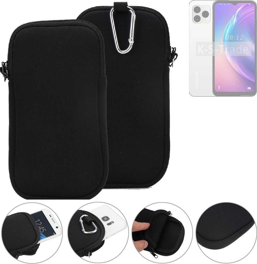 K-S-Trade Neopren-Hülle Handyhülle kompatibel mit Coolpad CP12 Schutzhülle Neoprenhülle Sleeve Schutz-Hülle Gürtel Tasche Case Holster