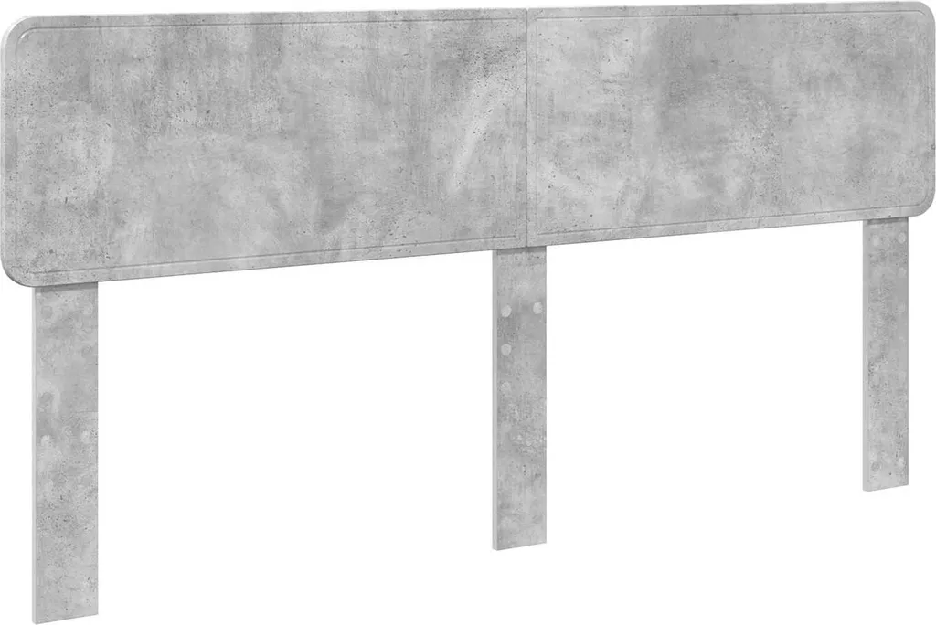 Testiera Letto 200cm Grigio Cemento - Robusta in Legno Multistrato