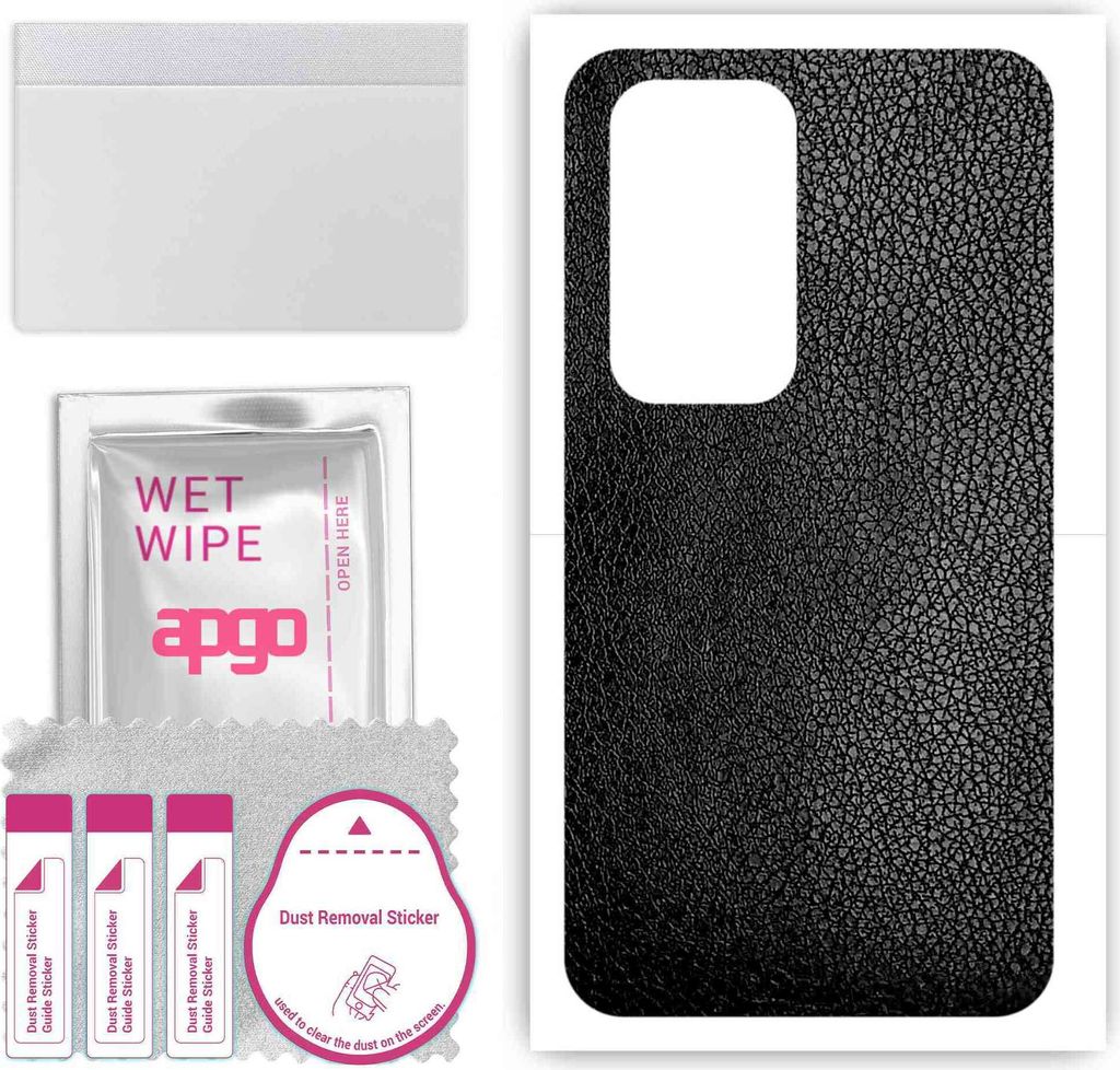 apgo Rückseite Schutzfolie, Skin, kompatibel mit Oppo Find N2, Hinten Displayschutzfolie aus Vinylfolie, kratzfest, einfache Montage - Schwarzes L...