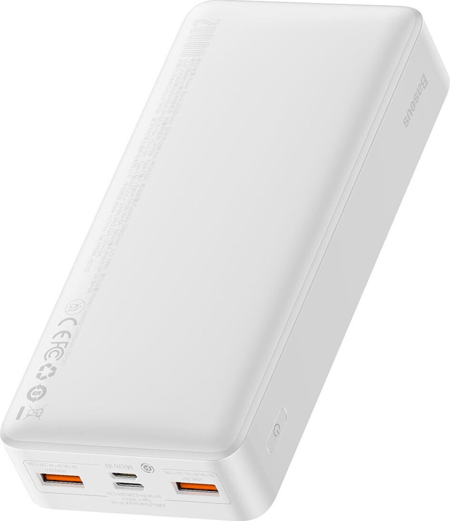 Baseus Bipow Powerbank mit Schnellladung 20000Mah 20W Weiß Produktbild 3