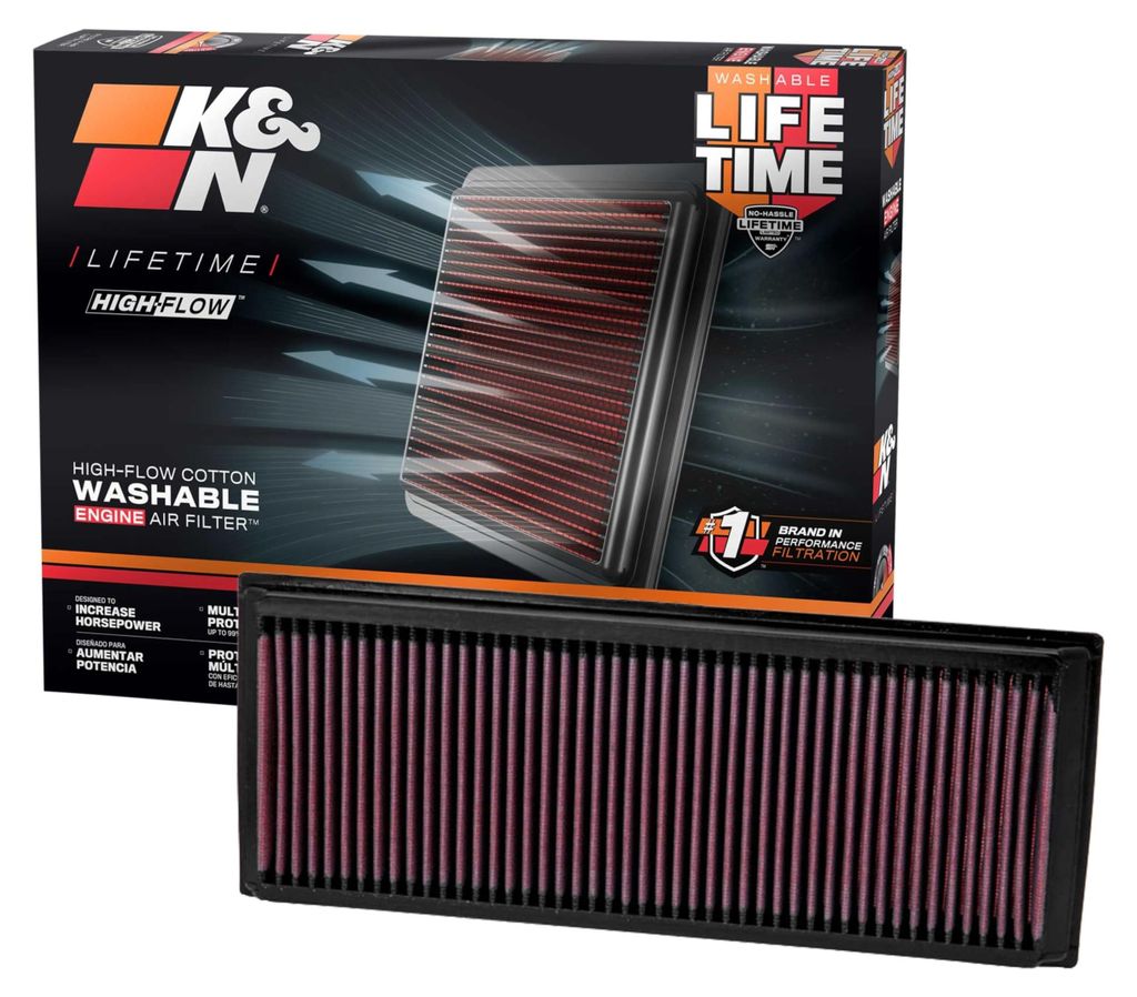 K&N Motorluftfilter 33-2865, Abwaschbar, Ersatzfilter, Produktbild 