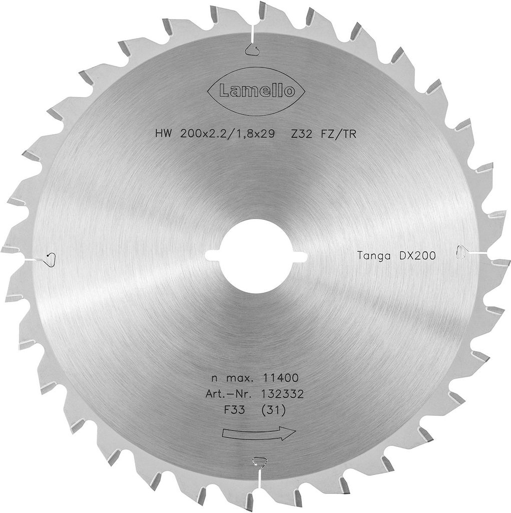 Lamello Sägeblatt für Tanga DX200, Z32, Ø 200 | 132332