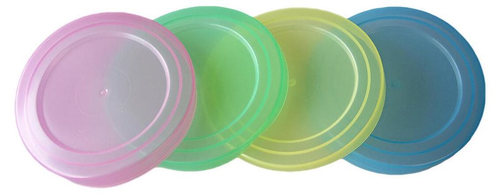 Víčko OMNIA 11cm plastové, pastelové barvy (4ks) Obrázek produktu 