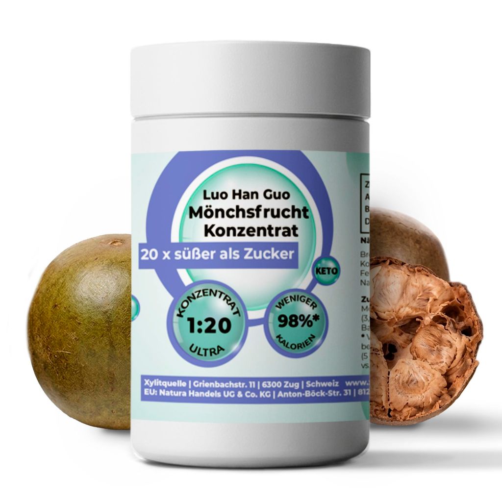 Mönchsfrucht Süßzutat Konzentrat 1 : 20, 150g Dose - 1g = Produktbild 