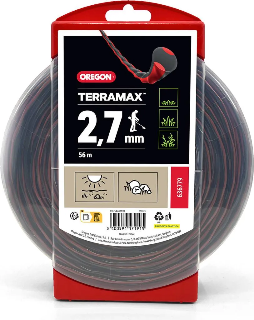 Filo per decespugliatore Oregon Terramax, 3,0 mm x 220 m