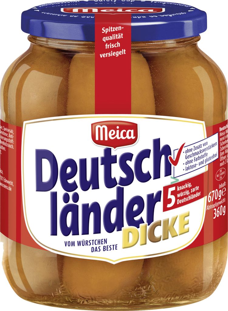 Meica Deutschländer Thickness (5ks=360g) Obrázok produktu 