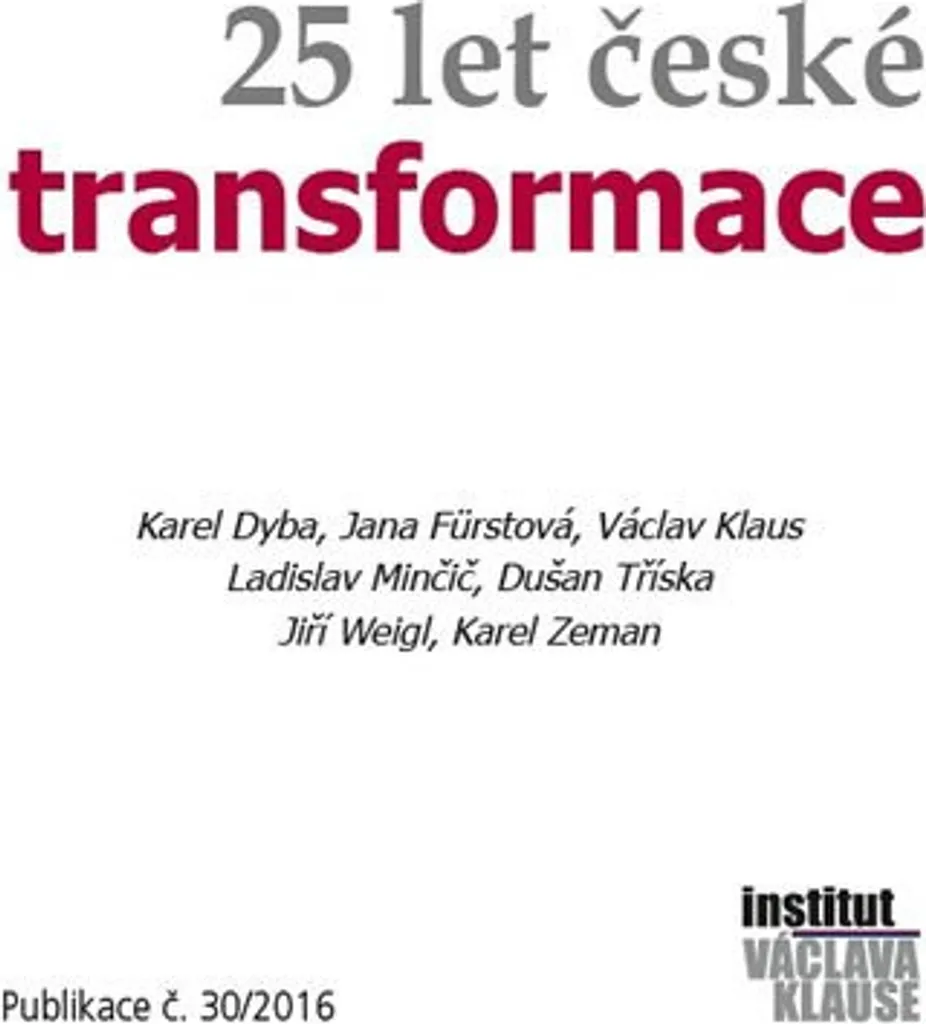 Livre Économique 25 let české transformace sur la Transition Tchèque