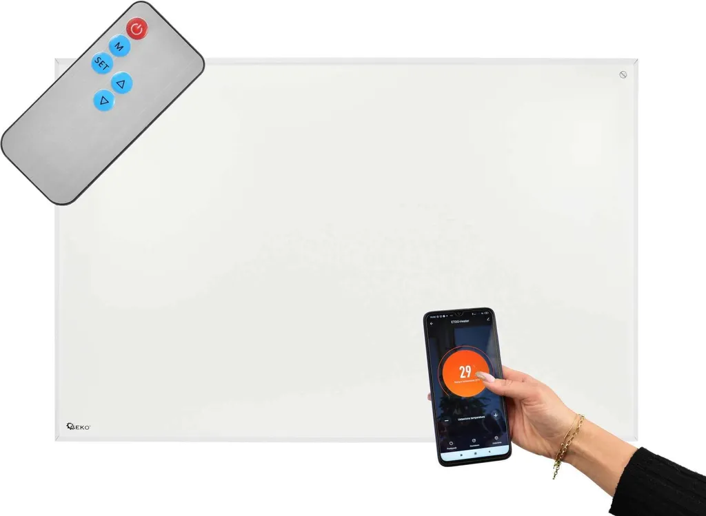 Réduisez vos factures avec le panneau chauffant IR 960W GEKO Wi-Fi G80576