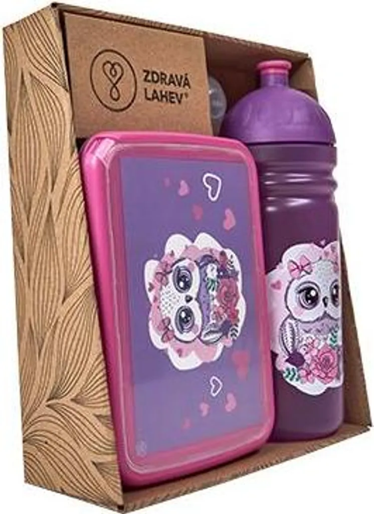 Set Bottiglia Sana 0,7l e Porta Merenda Gufo | Acquista Online - 5