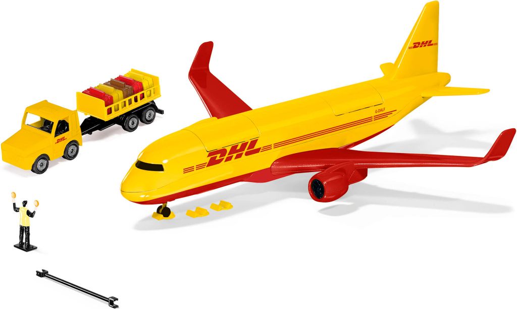 Siku Super 1702 - nákladní letadlo DHL s příslušenstvím Obrázek produktu 1