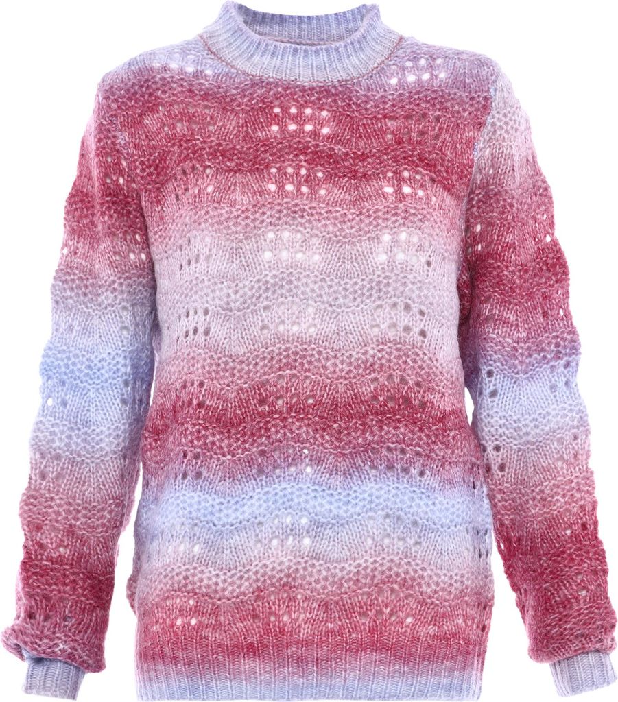SIDONA damen pullover - lila mehrfarbig, XS/S