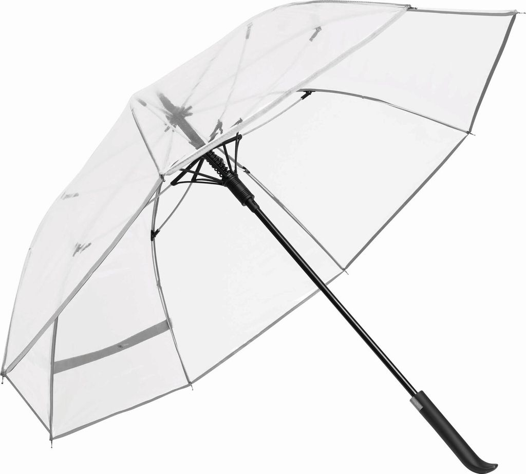 Regenschirm Transparent halbautomatik groß Ø103 cm Stockschirm 420 Gr Schirm