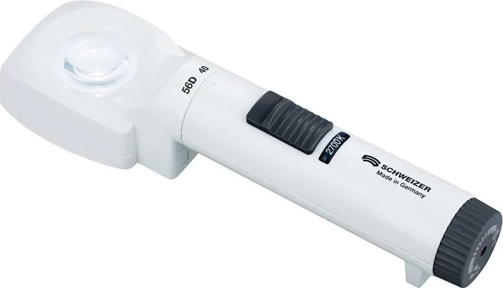 Loupe pour malvoyance Schweizer Ökolux Plus 14x éclairage LED 35 mm