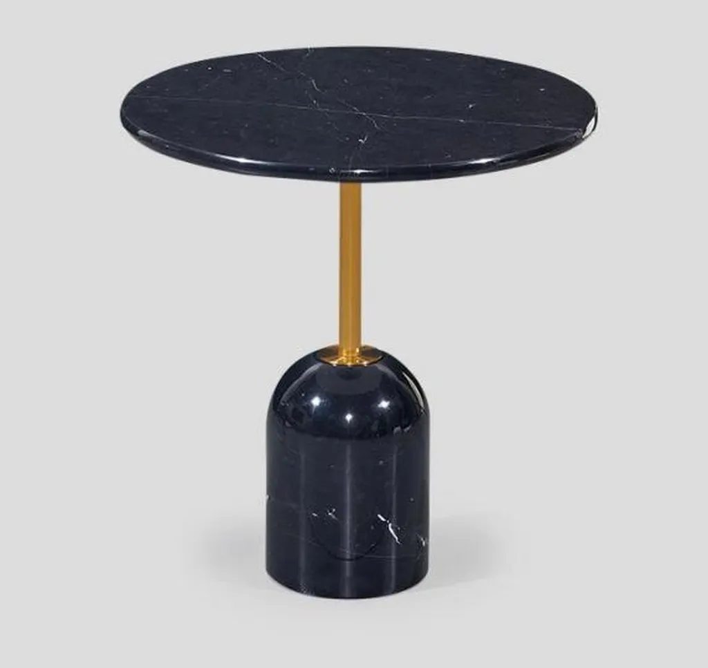 Table de salon ronde de style console basse pour décoration moderne