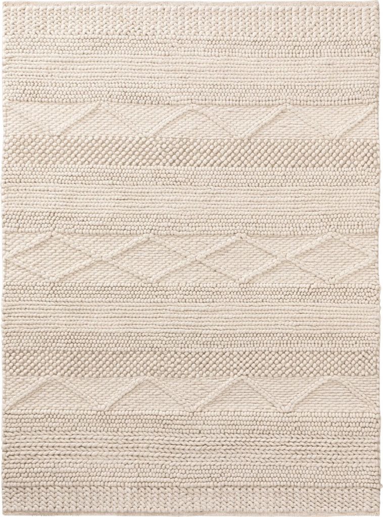 Wollteppich Alva Cream 80x150 cm