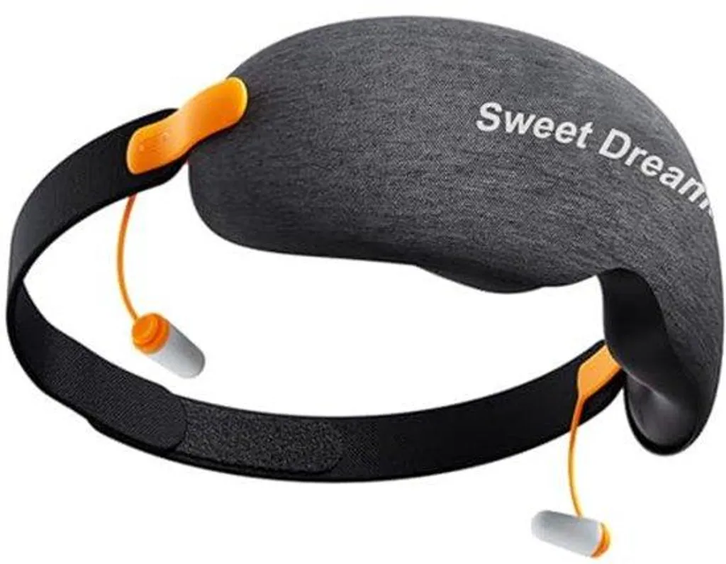 Loup de nuit 3D ergonomique et respirant - Kit de voyage complet Gris