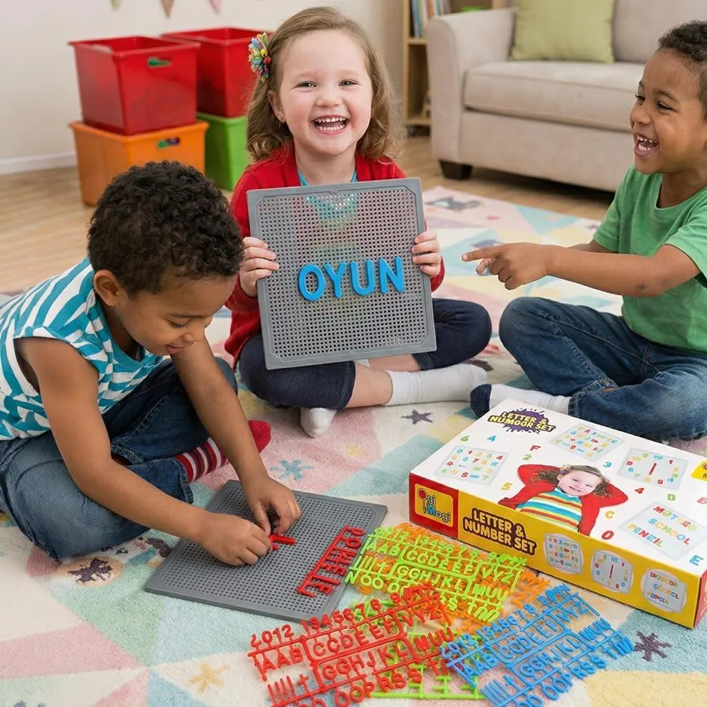 Apprendre à Lire et Compter en S'amusant : Jeu de 220 Pièces +3 Ans
