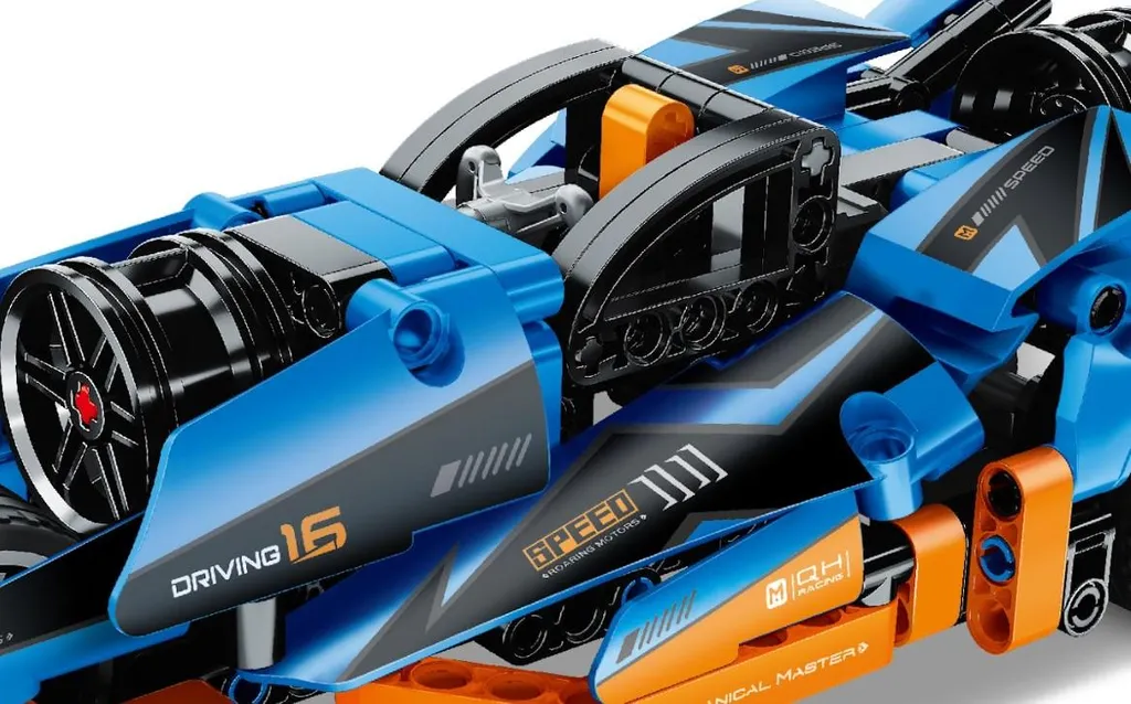 Moto Bleue IM.MASTER 40714 - Blocs de Construction avec Design Aéro
