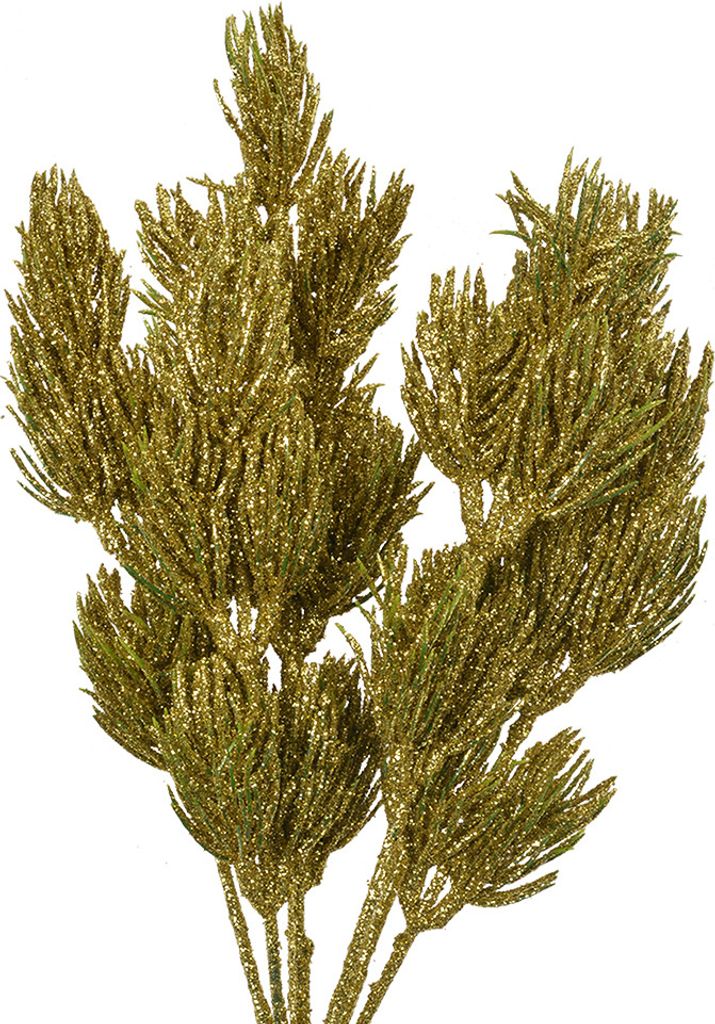 Clayre & Eef Kunstblume 30 cm Goldfarbig Kunststoff