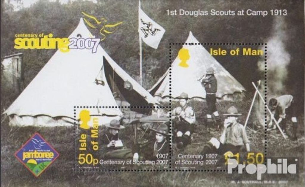 Briefmarken GB - Isle of Man 2007 Mi Block59I (kompl.Ausg.) Produktbild 