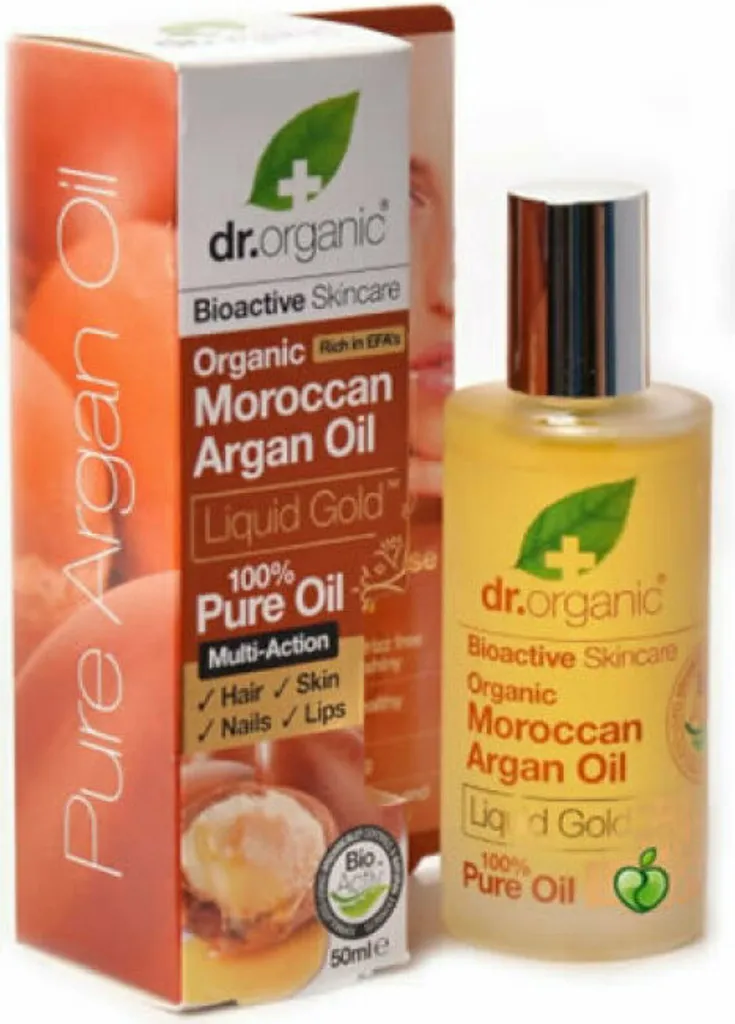 Dr Organic Moroccan Argan Oil Olio Puro 50ml | Siero Viso e Capelli Bio