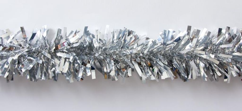 Folien-Fransengirlande : silber