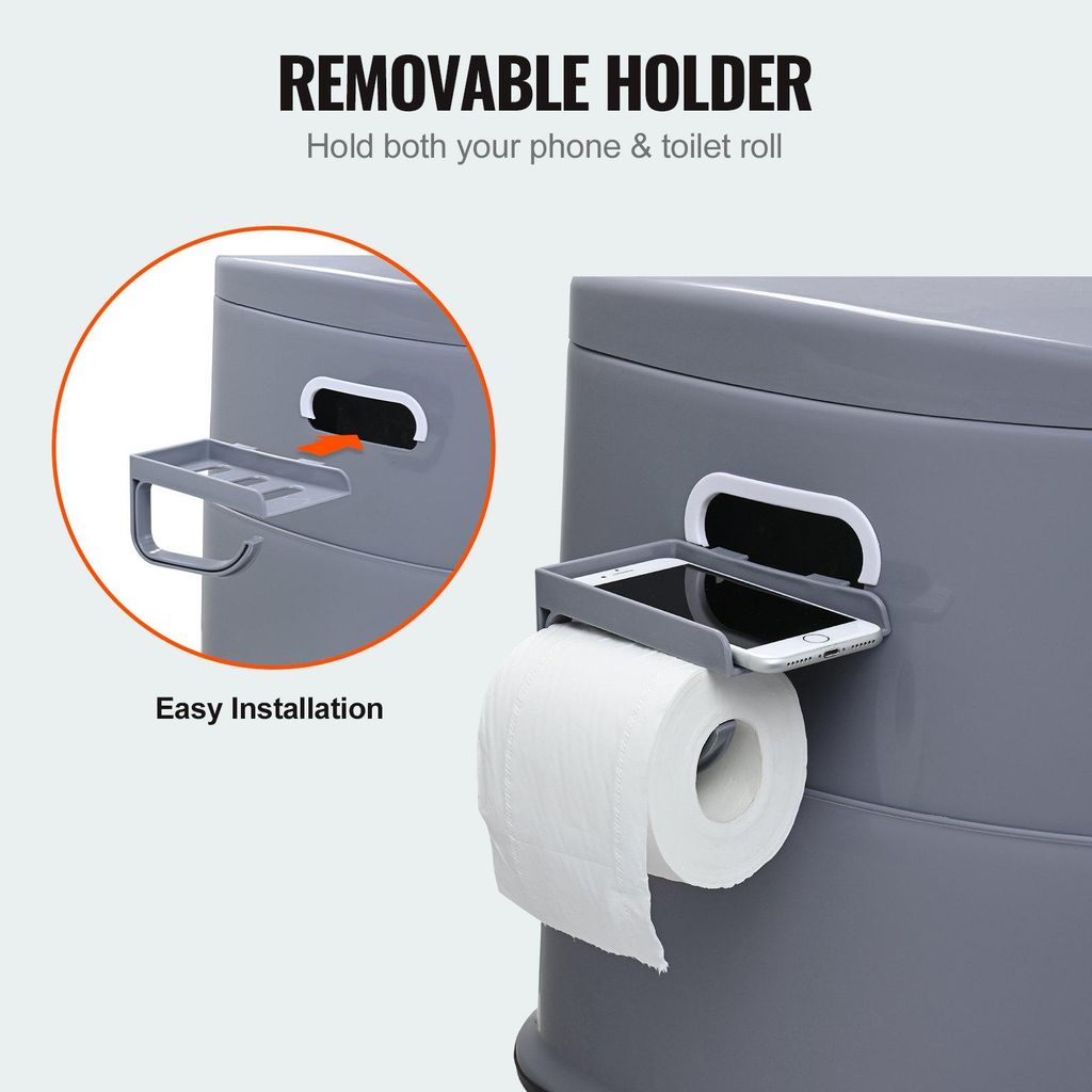 VEVOR Campingtoilette Tragbare Toilette 5l Fäkalientank