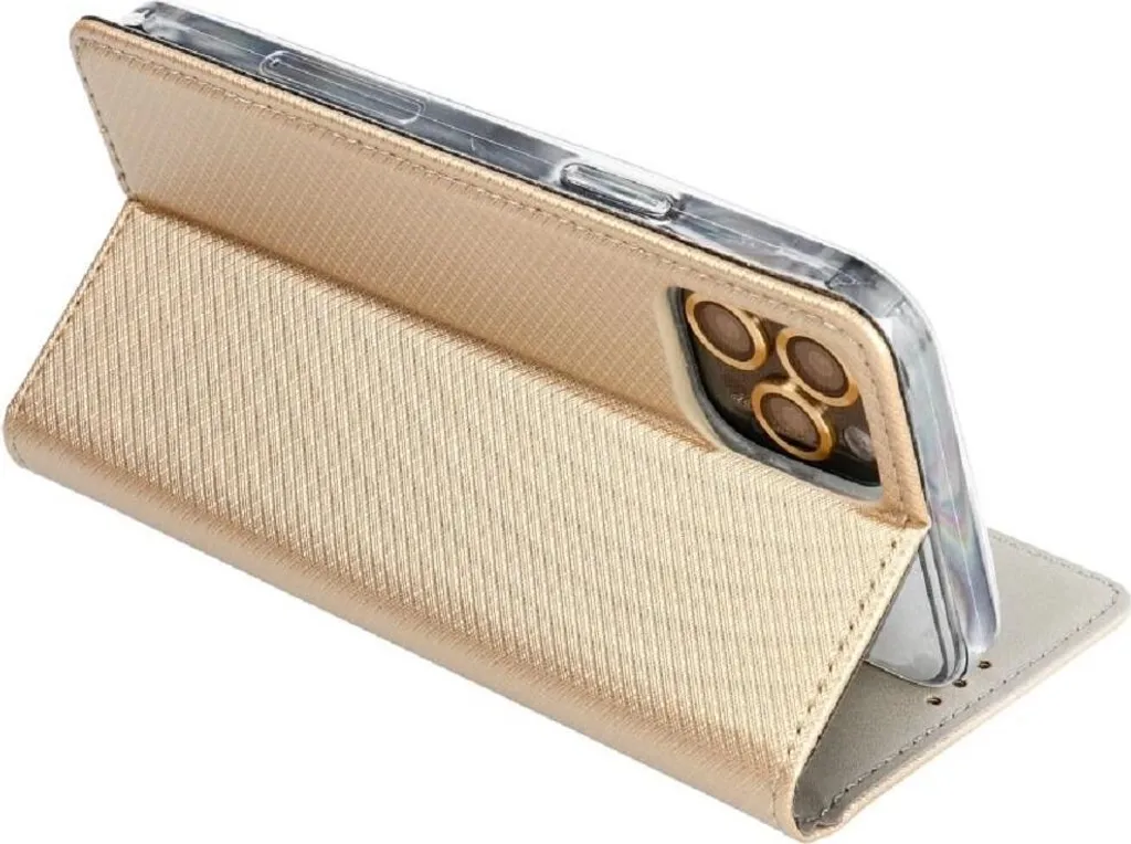 Smart Case Xiaomi Redmi A3 Oro - Cover Protettiva con Stand e Magnete - 4