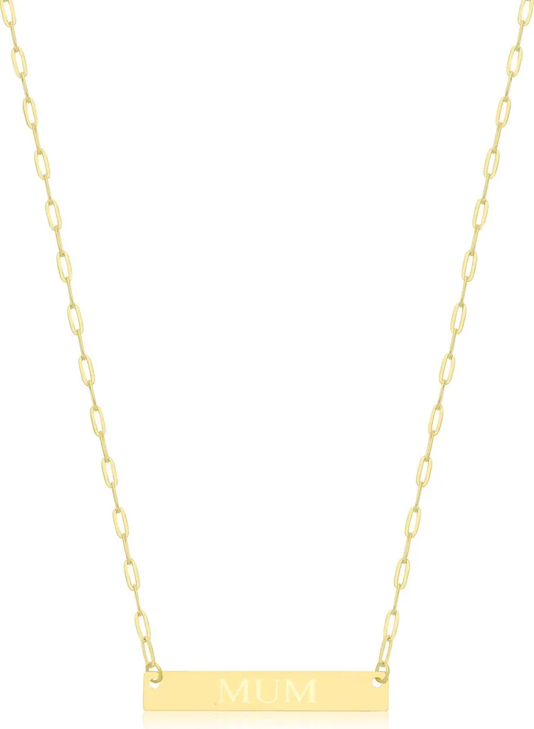 Collier Maille Trombone pour Femme en Or 9 Carats - Bijou Chic 46 cm