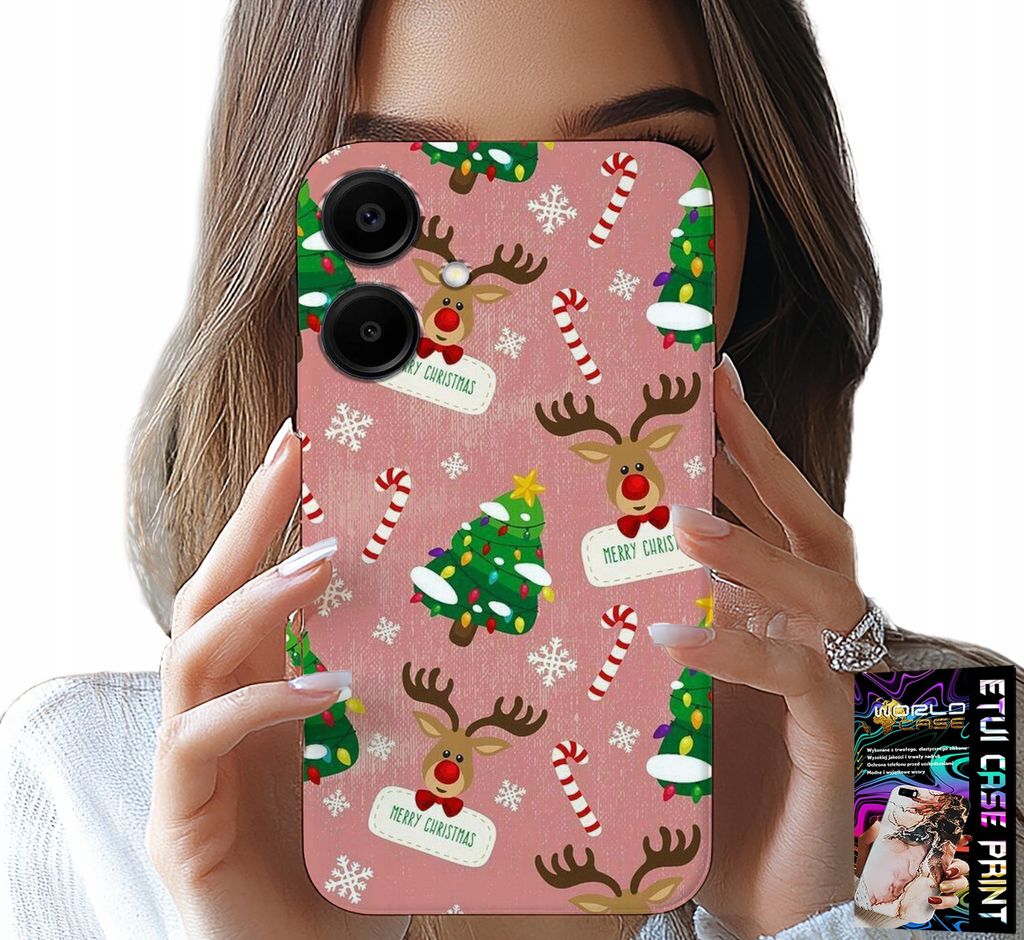 Hülle Für Samsung Galaxy A06 5G - Weihnachtsbaum Rentier Weihnachtsbaum Designs