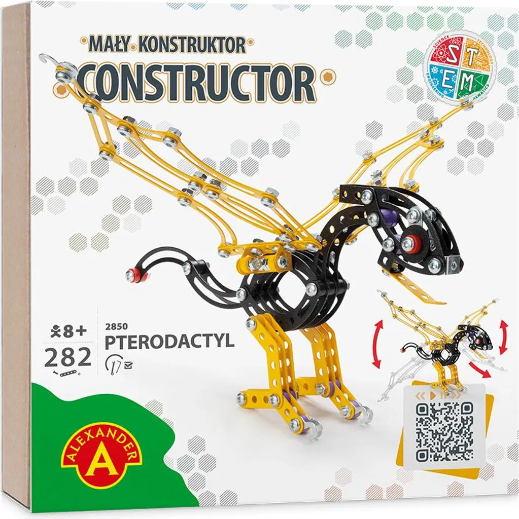 Ptérodactyle 28508 Bâtisseur - Maquette Dinosaure aux Ailes Articulées