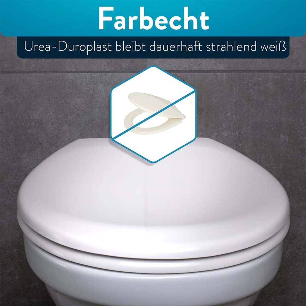 BENKSTEIN Premium Toilettendeckel - antibakteriell oval Produktbild 4