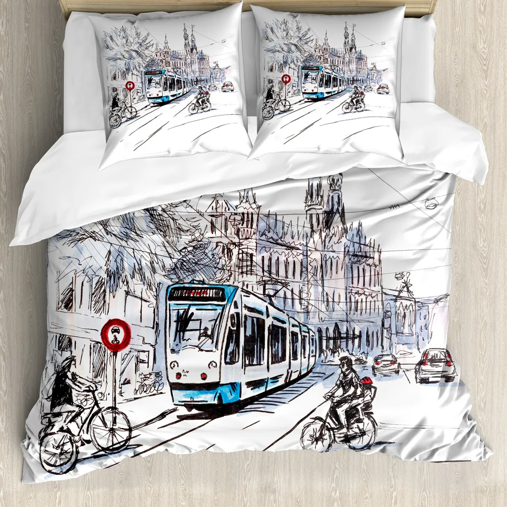 Set Copripiumino ABAKUHAUS 200x200 Amsterdam - Microfibra Luxury Soft