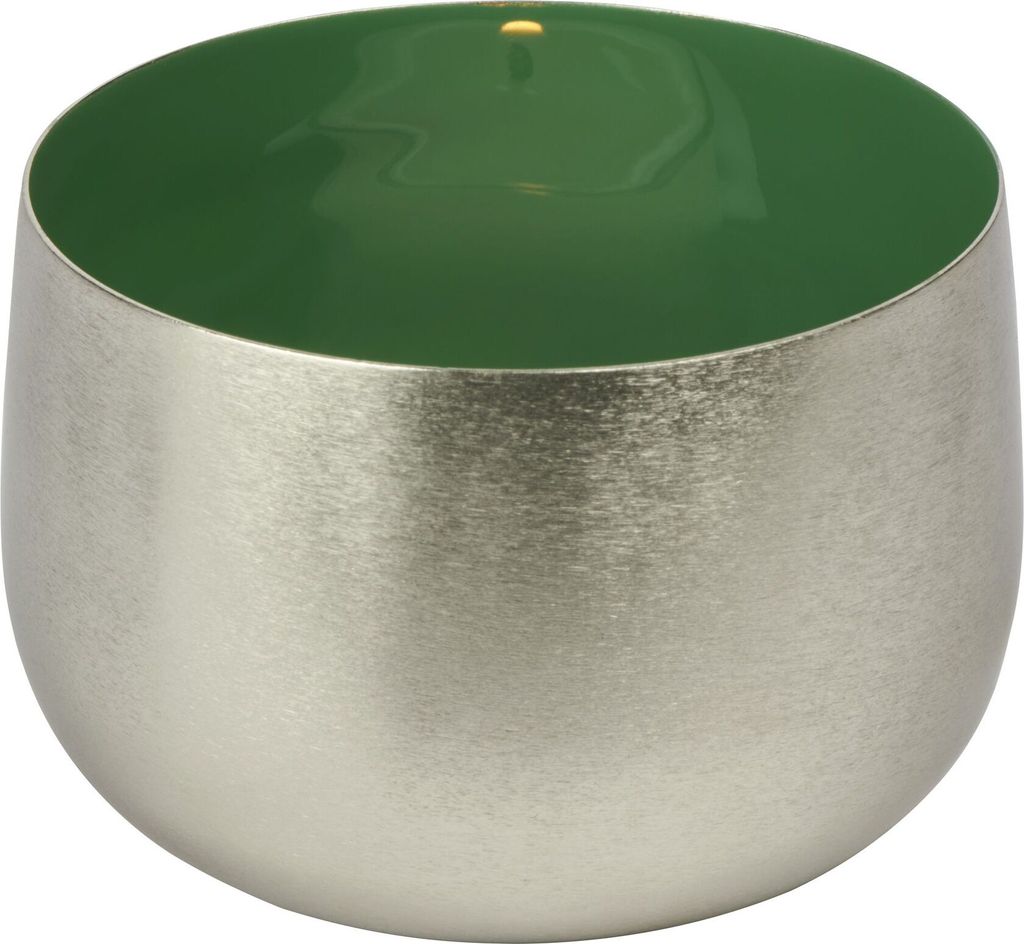 Lambert Canela Windlicht Eisen nickel/forest H6,5cm D9,5cm 60040659 SP25-2