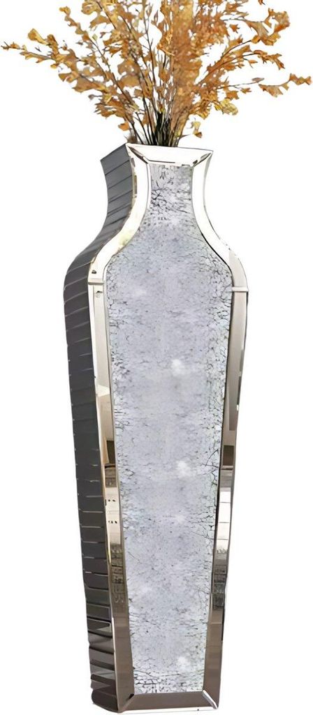 Dekorative Bodenvase Dublin – Große hohe Vase 68cm – Für Pampasgras & Kunstblumen – Moderne Luxus-Standvase für Innenräume