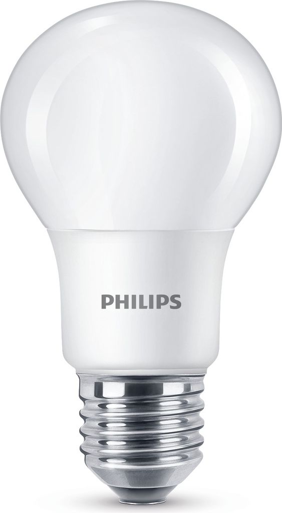 Philips Frosted 6W E27 2700K LED-Lampe, Birnenform, Sockel Produktbild 