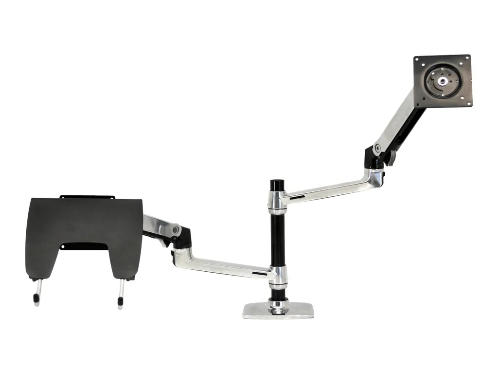 Support Double Écran Ergotron LX pour Bureau Ergonomique Aluminium 24"