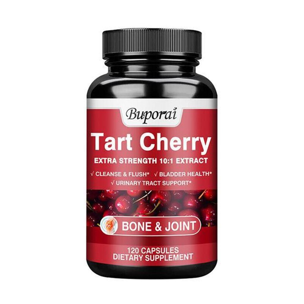 Tart Cherry 750 mg (120 Kapseln) Nahrungsergänzungsmittel, Harnwege, Gelenke