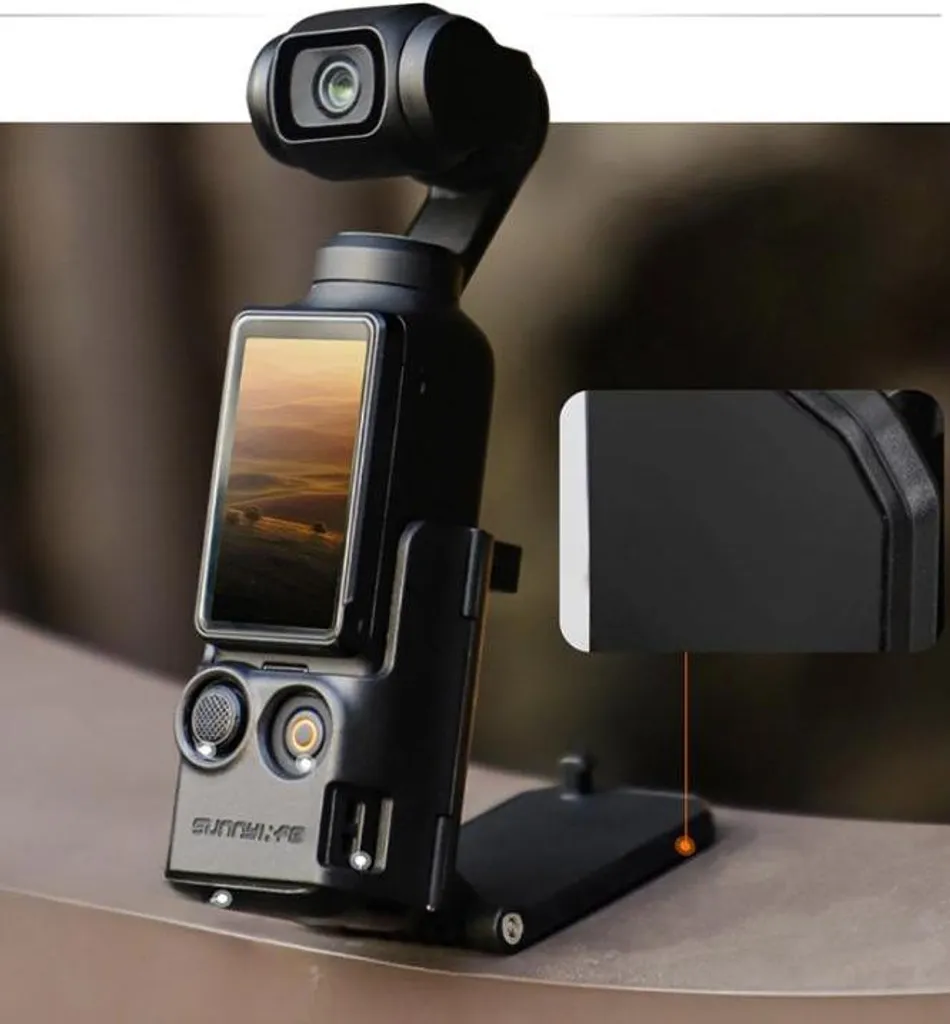 Staffa Magnetica DJI Pocket 3 Blu - Base Regolabile Quick Release - 9