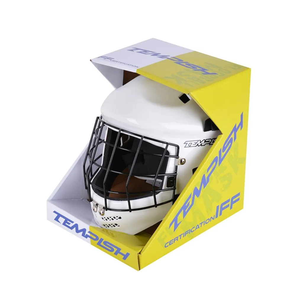 Masque floorball Tempish Hector Jr SR robuste et réglable en noir