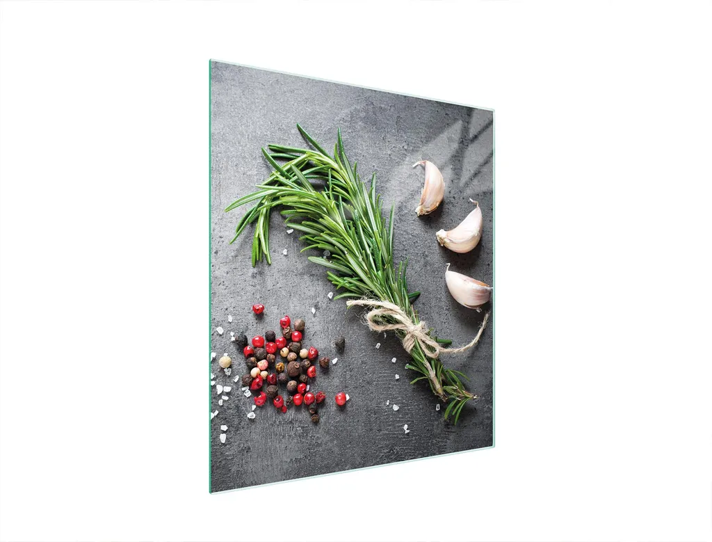 Tagliere in Vetro 45x52 Spezie: Protezione Piano Induzione e Cucina