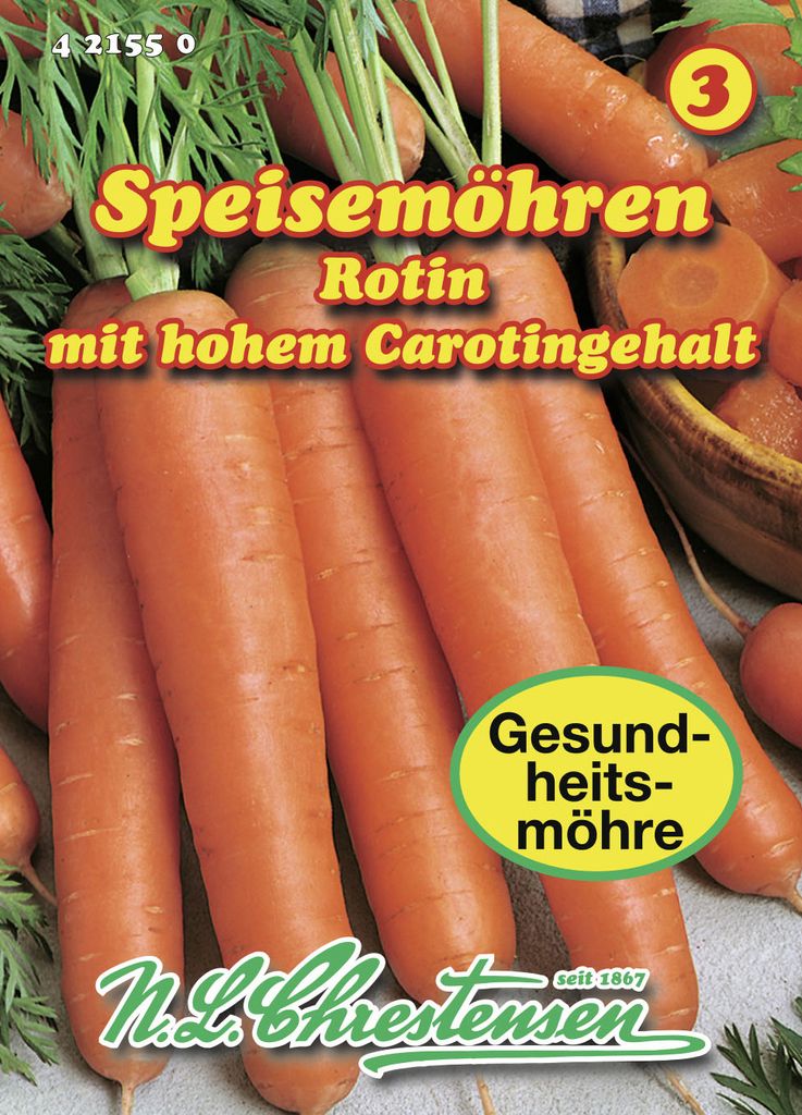 Gesundheitsmöhre Rotin | Möhrensamen von N.L. Chrestensen