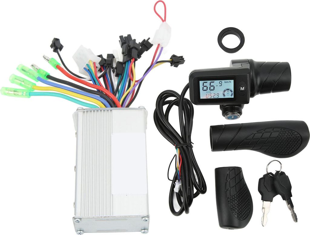 Elektro-Fahrrad-Roller, bürstenloser Motor-Controller, 36 V, 48 V, 350 W, mit 805 LCD-Display, Gasgriff