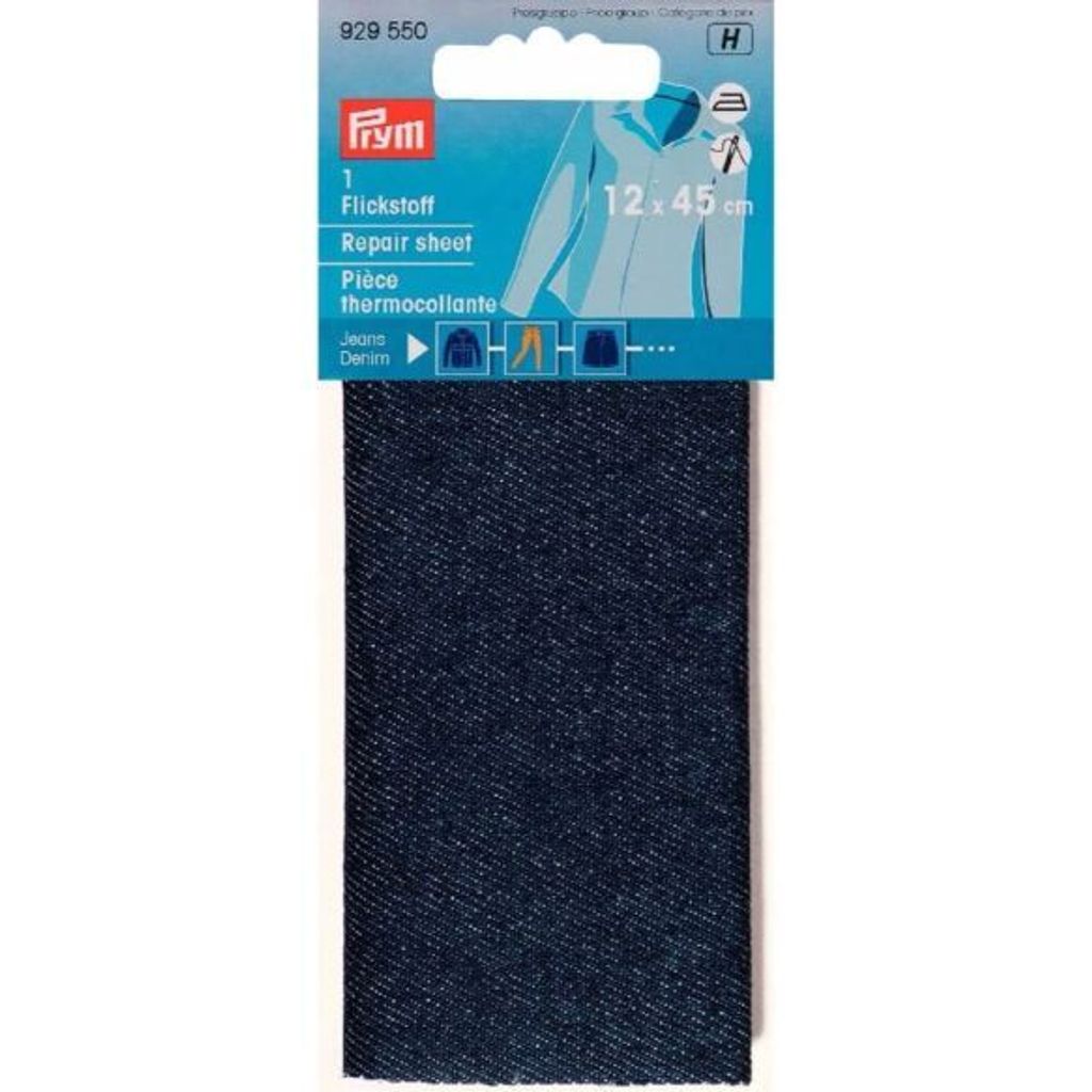 Prym patch tessuto jeans per stirare, cucire / 12 x 45 cm Immagine del prodotto 
