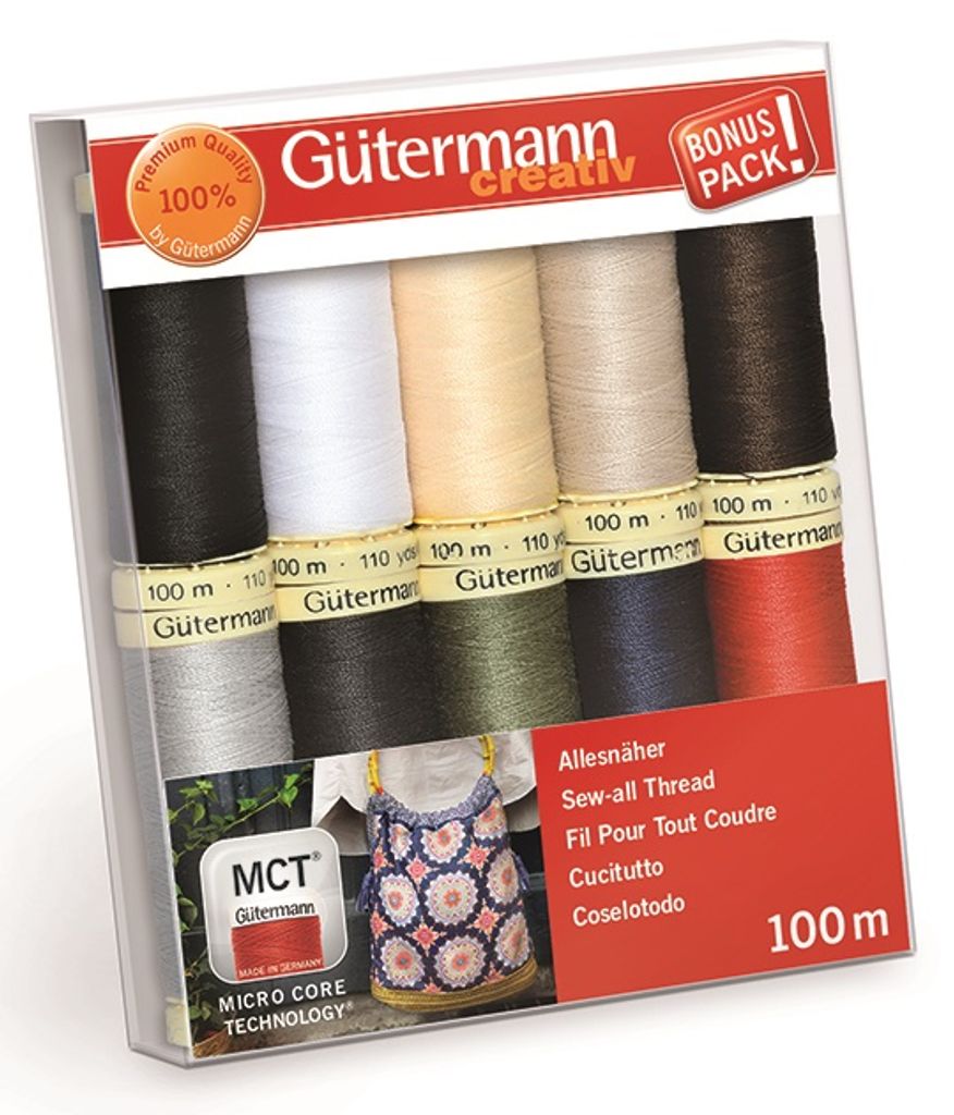 Set di filo per cucire Gütermann "Colori base" 10 rocchetti Immagine del prodotto 