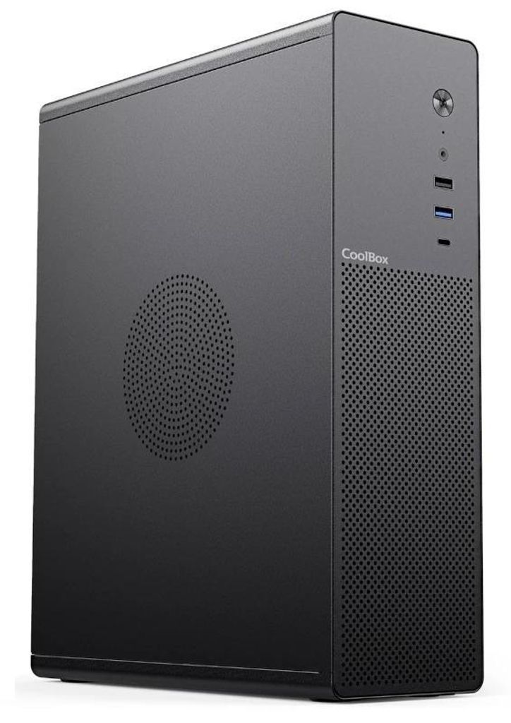 CoolBox COO-PCT100-0, Niederprofil (superflach), PC, Schwarz, micro ATX, Mini-ITX, 2.5"