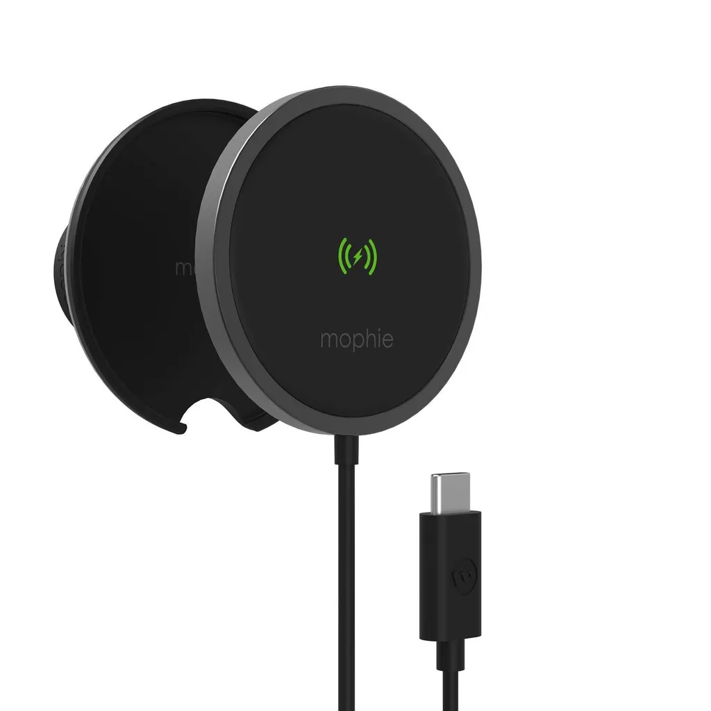 Mophie Snap Plus Wireless Vent Mount Noir : Support Magnétique MagSafe
