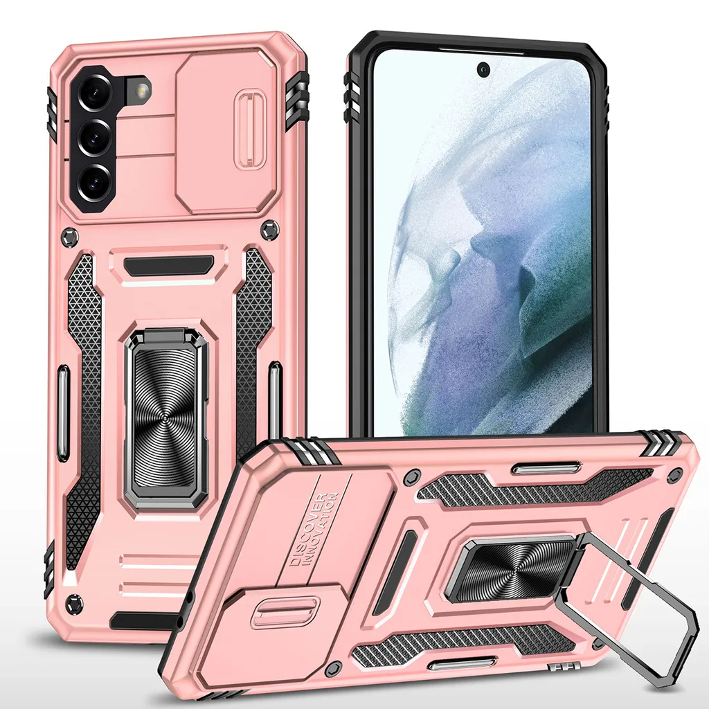 Cover Samsung S23+ Militare Oro Rosa: Massima Resistenza Urti