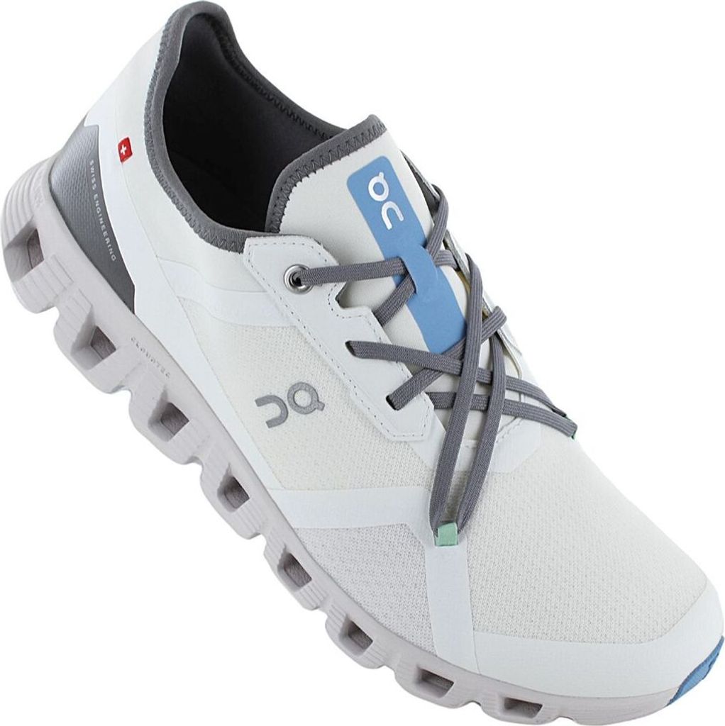 On Runn g Cloud X AD Herren Mesh Tra er Weiß Grau – 8,5 UK Produktbild 5